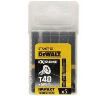 Uzgriežņu galviņu komplekts DeWalt; T40; 57 mm; 5 gab.