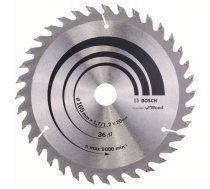 Griešanas disks kokam Bosch; 165x1,7x20,0 mm; Z36; 15°