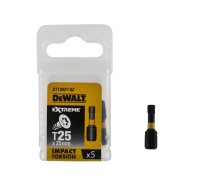 Skrūvgriežu uzgalis DeWalt DT7382T-QZ; T25; 5 gab.