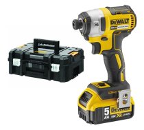 Triecienskrūvgriezis DeWalt DCF887P2; 18 V; 2x5,0 Ah akum.