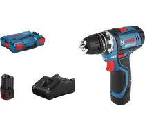 Urbjmašīna-skrūvgriezis Bosch GSR 12V-15 FC Flex Set; 12V; 2x2,0 Ah akum.