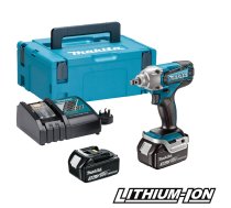 Triecienatslēga Makita DTW190RFJ; 18 V; 2x3,0 Ah akum.