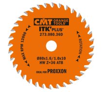 Griešanas disks kokam CMT ITK-Plus® 271; 80x1,6x10; Z36; 15°