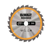 Griešanas disks kokam DeWalt; 250x3x30,0 mm; Z24; 10°