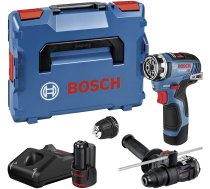 Urbjmašīna-skrūvgriezis Bosch GSR 12V-35 FC Professional; 12 V; 2x3,0 Ah akum. + L-Boxx 102