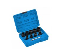 Uzgaļu komplekts Hogert HT8G401; 3/8''; 10-19 mm; 10 gab.