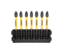 Skrūvgriežu uzgaļu komplekts DeWalt DT70821-QZ; PZ2; 57 mm; 7 gab.