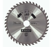 Griešanas disks kokam Tivoly XT50514004447; 210 mm; Z40; 15°