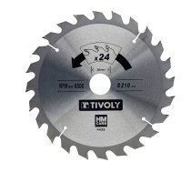 Griešanas disks kokam Tivoly XT50514004435; 210 mm; Z24; 15°