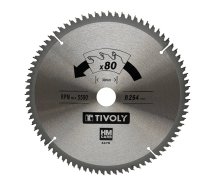 Griešanas disks kokam Tivoly XT50514004476; 254 mm; Z80; 3°