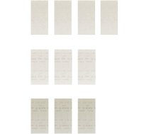 Slīpēšanas siets Bosch M480; 115x230 mm; P80/120/180; 10 gab.