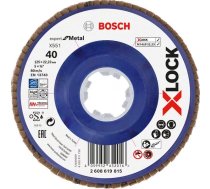 Lāpstveida slīpēšanas disks Bosch X551; 125 mm; K40