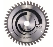 Griešanas disks kokam Bosch MULTI MATERIAL; 160x2,4x20,0 mm; Z42; -5°