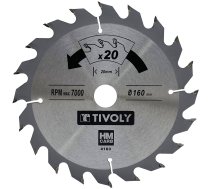 Griešanas disks kokam Tivoly XT50514004163; 160x1,5x20 mm; Z20