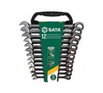 Kombinētu atslēgu komplekts Sata ST08044B; 8-19 mm; 12 gab.