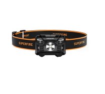 Galvas lukturis SUPERFIRE-HL06; LED; 500 lm; 1x1,2 Ah akum.