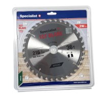 Griešanas disks kokam Specialist+ Wood; 216x30/20 mm; Z36