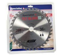 Griešanas disks kokam Specialist+ Wood; 260x30 mm; Z36