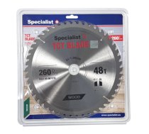 Griešanas disks kokam Specialist+ Wood; 260x30 mm; Z48