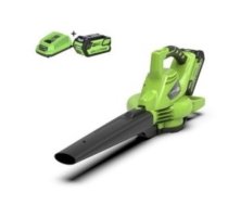 Akumulatora lapu pūtējs Greenworks GD40BVIIK4; 40 V; 1x4,0 Ah akum.