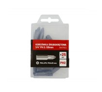 Skrūvgriežu uzgaļu komplekts AWTools AW37622; PH2x25 mm; 1/4''; 25 gab.