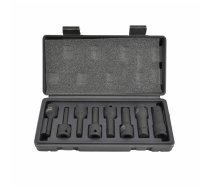 Triecienuzgaļu komplekts AWTools AW38780BL; HEX; 1/2''; 6-19 mm; 8 gab.