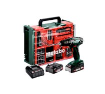 Akumulatora urbjmašīna-skrūvgriezis Metabo BS 18; 18 V; 2x2 Ah akum. + piederumi