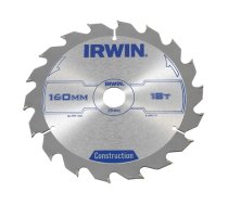 Griešanas disks kokam Irwin; 160x2,5x20,0 mm; Z18
