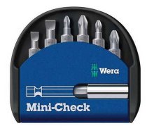 Skrūvgriežu uzgaļu komplekts Wera ''Mini-Check''; 7 gab.