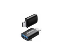 Adapteris Baseus Ingenuity Series Mini OTG USB Type-C Male to USB-A Female Black | ZJJQ000101  | 6932172605797