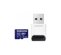 Atmiņas karte Samsung PRO Plus microSD 512GB with Adapter | MB-MD512SB/WW  | 8806094780680