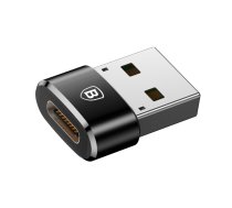 Adapteris Baseus Converter USB Male To Type-C Female Black | CAAOTG-01  | 6953156263536