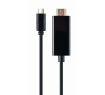 Kabelis Gembird USB Type-C Male - HDMI Male 4K@30Hz 2m Black | A-CM-HDMIM-01  | 8716309124126