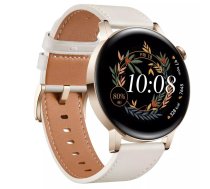 HUAWEI WATCH GT 3 (42MM) ROSEGOLD WITH WHITE LEATHER STRAP | 55027150