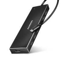 Axagon Seven-port USB 3.2 Gen 1 hub with charging support. Connector for external power supply. USB-C cable 30 cm. | HUE-F7C | 8595247907042