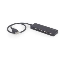USB Centrmezgls Gembird 4-port USB hub Black | UHB-U2P4-06  | 8716309124713