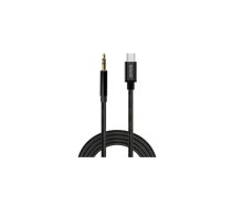Kabelis SAVIO USB-C – MiniJack 3.5 mm 1m | CL-187 | 5901986049579