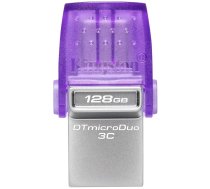 Zibatmiņa Kingston DataTraveler microDuo 3C 128GB USB Type-A + USB Type-C | DTDUO3CG3/128GB  | 740617328165