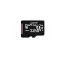 KINGSTON 128GB MICROSDHC CANVAS SELECT PLUS 100R SINGLE PACK W/O ADAPTER | SDCS2/128GBSP  | 740617299076 | SDCS2/128GBSP