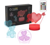 Manta SNL115RGB LED lamp Light decoration Heart RGB 3D | T-MLX59015 | 5902510693596