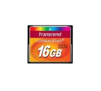 MEMORY COMPACT FLASH 16GB/133X TS16GCF133 TRANSCEND | TS16GCF133  | 760557810339