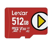 Lexar   MEMORY MICRO SDXC 512GB UHS-I/PLAY LMSPLAY512G-BNNNG | LMSPLAY512G-BNNNG  | 843367121793