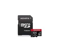 MEMORY MICRO SDXC 64GB W/ADAP./AUSDX64GUI3V30SHA2-RA1 ADATA | AUSDX64GUI3V30SHA2-RA1  | 4710273772141