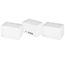 MERCUSYS   AX3000 Whole Home Mesh WiFi 6 System with PoE  Halo H80X (3-Pack) 802.11ax 574+2402 Mbit/s 10/100/1000 Mbit/s Ethernet LAN (RJ-45) ports 3 Mesh Support Yes MU-MiMO Yes No mobile broadband Antenna type Internal | Halo H80X(3-pack)  | 69579390008