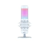 Mikrofons HyperX QuadCast S - USB Microphone White-Grey - RGB Lighting | 519P0AA  | 196188736036