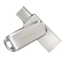 SanDisk Ultra Dual Drive Luxe USB zibatmiņa 64 GB USB Type-A / USB Type-C 3.2 Gen 1 (3.1 Gen 1) Nerūsējošs tērauds | SDDDC4-064G-G46  | 0619659179021