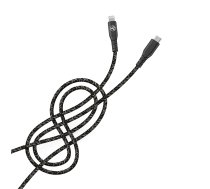 Tellur Green Data cable Type-C to Lightning 3A PD60W 1m nylon black | T-MLX48743  | 5949120003827