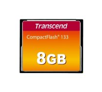 MEMORY COMPACT FLASH 8GB/133X TS8GCF133 TRANSCEND | TS8GCF133  | 760557810322