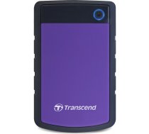 Cietais disks HDD Transcend  External HDD||StoreJet|2TB|USB 3.0|Colour Purple|TS2TSJ25H3P | TS2TSJ25H3P  | 760557827009