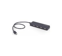 USB Centrmezgls Gembird 4-port USB Type-C Black | UHB-CM-U2P4-01  | 8716309124720